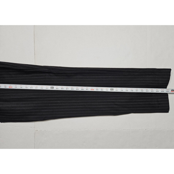 Donald Trump Suit 41 Blazer 34x35 Pants Black Gray Pinstripe 2 Button WOOL - Picture 10 of 11